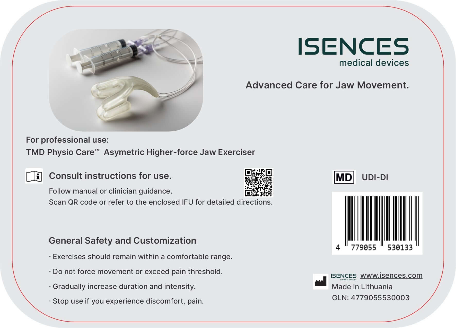 Asymetric High-Resistance Jaw Exercise Device For Rehabilitation